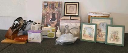 KitchenAid Toaster (Functioning) NuTone Fan/Light, Sterilite Bins, Art, And More (Appliances Tested And Functioning)