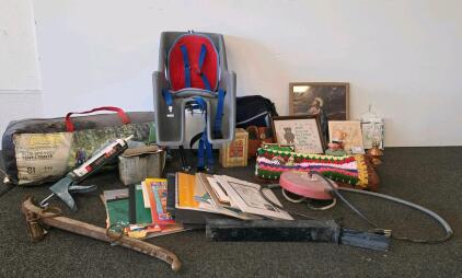 Coleman Blue Springs Tent, Child Bike Seat, Household & Tool Mixed Lot, Crafts, Art, Collectibles