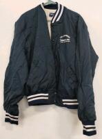Mixed Apparel Fabric Lot (~10 Pieces), Holloway Varsity Jacket, Offray Ribbon &ndash; Patterns & Solids - 2