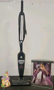 Bissell 3-in-1 Turbo Stick Vacuum 2610, Corded, 3.2 lbs, 15' Cord, 0.7L Capacity (tested, works), 2005 holiday Barbie, light-up bunny church (tested, works) ( FN 5000 shelf)