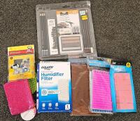 Large Mixed Lot: Mahjong Set, Conair Massager attachments, Stationery, Rope, Crafts, Job Charts, Peanuts - 4