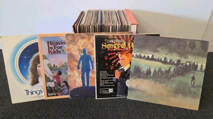 Lot of Vynl Records- 60+ Records Box