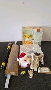 Winco 3-Gallon Beverage Dispenser, BLOCO 15" Platter, Easton Arrows, Holiday Decor Lot (C)