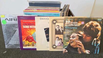 Lot of Vynl Records- 60+ Records Box