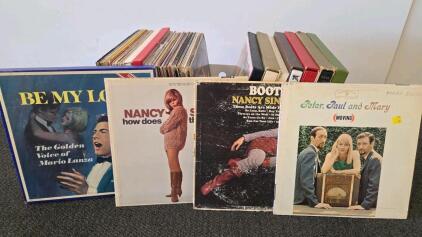Lot of Vynl Records- 60+ Records Box