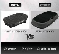 ROTAI Vibration Plate Exercise Machine, 99 Speed Levels, 5 Auto Modes, 300 lbs Capacity (H) - 2