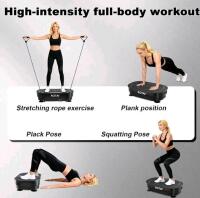 ROTAI Vibration Plate Exercise Machine, 99 Speed Levels, 5 Auto Modes, 300 lbs Capacity (H) - 8