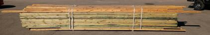 Bunk Of Mixed Lumber, (125) Pre Treated Lumber 2x4 16' (45) 2x4 & 2x6, 2x8 16' Untreated Lumber