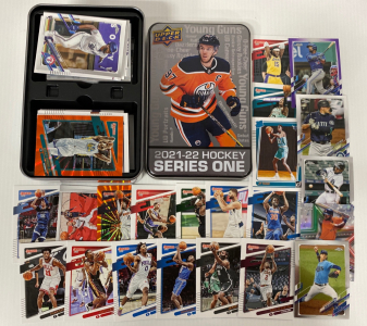 Assorted Sports Cards - Hockey, Basketball, & Baseball