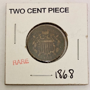 1868 Two Cent Piece