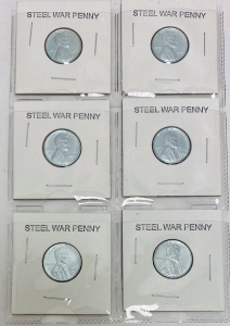 (6) Steel War Pennies