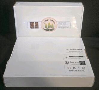 Little Timbers Alchemy Master DIY Book Nook Kit, Craftsmanship Repair Shop, 396 Parts, 9"x7"x4.3"