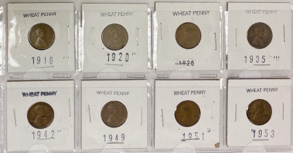 (8) Wheat Pennies