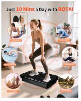 ROTAI ETF038CW Vibration Plate Exercise Machine With 99 Speed Levels And 300 lbs Capacity, Soundproofing Sheets - 3