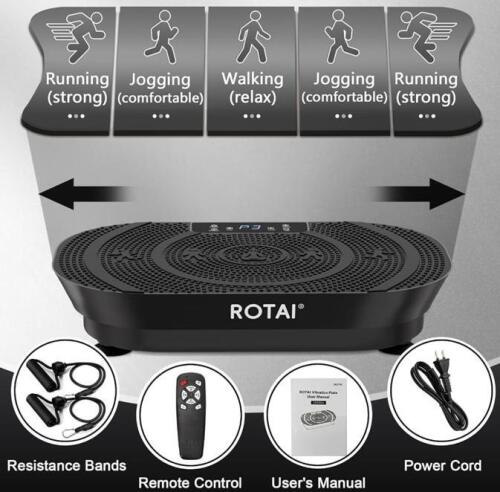 ROTAI Vibration Plate Exercise Machine, 99 Speed Levels, 5 Auto Modes, 300 lbs Capacity