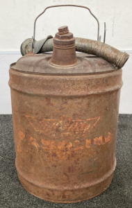 Vintage Pail Rite Push Button Gas Can