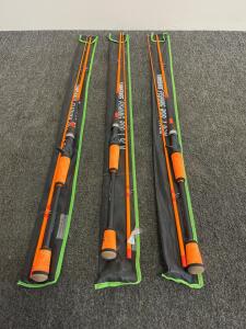 (3)6.5 ft (1.98 m) Rod, 2-Piece, Carbon Fiber