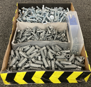 Assorted Hardware - Anchors, Fasteners, & Screws