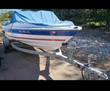 1993 BAYLINER 18' BOAT AND TRAILER