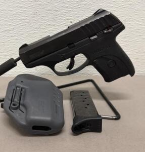 Ruger EC9s 9mm Pistol, Serial 458-49738, 7+1 Mag, Black, Holster, Prescott AZ, Striker-Fired