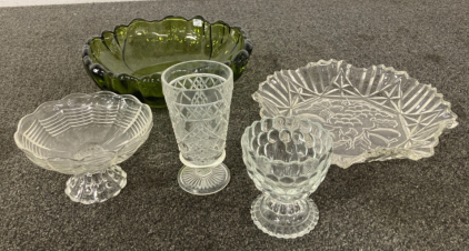 Assorted Vintage Glassware