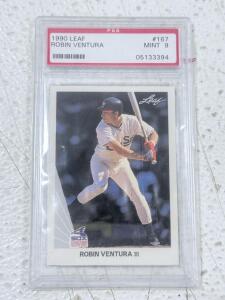 1990 Leaf Robin Ventura #167 PSA 9 MINT Chicago White Sox Baseball Card