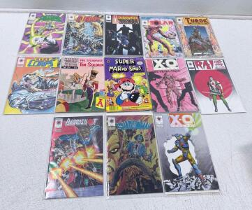 Super Mario Bros. #3, H.A.R.D. Corps #14, Shadowman #8, Turok: Dinosaur Hunter #1 (Valiant Comics, Early 1990s)