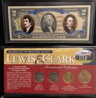 Lewis & Clark Bicentennial Commemorative Set with $2 Notes and 2004 Coins - 2