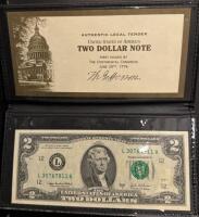 Lewis & Clark Bicentennial Commemorative Set with $2 Notes and 2004 Coins - 5