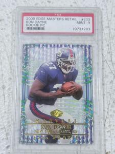 2000 Edge Masters Retail #233 Ron Dayne Rookie Card PSA 9 Mint New York Giants Gold Foil