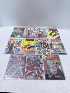 1990s Comic Book Lot &mdash; Image, Valiant, Marvel, Savage Dragon #1, Youngblood #6, X-Men #271
