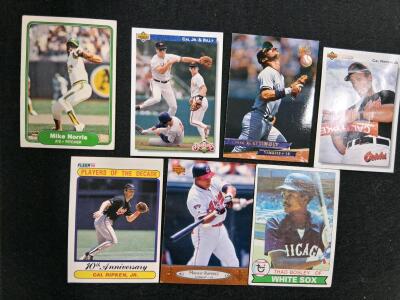 1981-1994 Topps Upper Deck Fleer Leaf Baseball Cards Ripken Mattingly Ramirez Norris Bosley