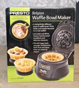 (1) Presto Belgian Waffle Bowl Maker