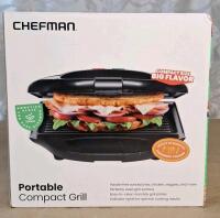 (1) Chefman Portable Compact Electric Grill