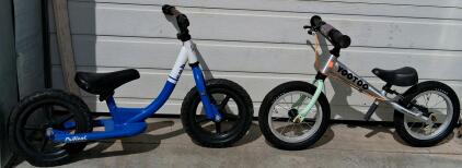 Yedoo YooToo & Retrospec Cub 12" Balance Bikes, Adjustable Seats, Alloy & Steel Frames, Brake Option