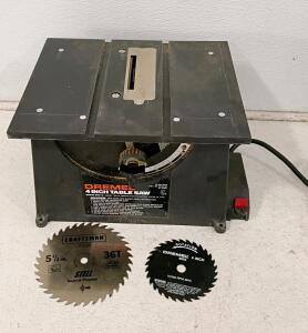 Dremel 4-Inch Table Saw Model 580-2, 2.2 Amp Motor, 9,800 RPM, Includes Blades