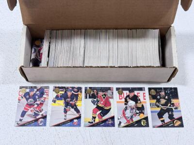 1993-94 Leaf NHL Hockey Trading Card Lot ~400 Cards, Gold Foil Stamp, Teams Variety
