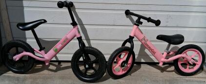 TheCroco and MammyGol 12" Pink Kids&rsquo; Balance Bikes &ndash; Adjustable Seat & Handlebar, Lightweight