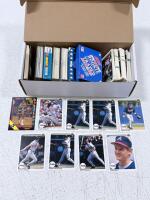 1990 Upper Deck Baseball Card Lot with Score Rookie Set, Wild Card Steve Smith, Braves MLB Cards
