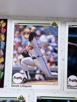 1990 Upper Deck Baseball Card Lot with Score Rookie Set, Wild Card Steve Smith, Braves MLB Cards - 3