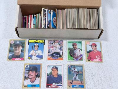 Vintage Topps & Score Baseball Trading Card Lot, c.1987-1988, 400&ndash;500 Mixed Players/Teams
