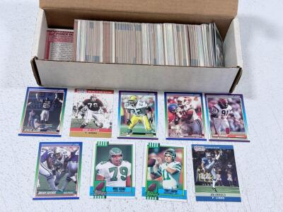 Vintage 1990&ndash;1991 NFL Football Card Lot ~400&ndash;500 Cards, Score/Topps/Pro Set, Hall of Famer Included