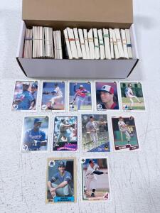 Large Early 1990s Baseball Card Lot &ndash; Upper Deck, Topps, Fleer, Leaf &ndash; 500+ Cards Multi-Team
