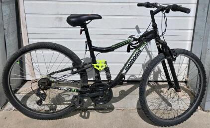Mongoose Ledge 2.1 Mountain Bike, 26" Wheels, 21-Speed, Dual Suspension, Aluminum Frame, Shimano
