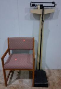 Professional Height & Weight Beam Scale with Stadiometer and Seat