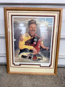 Jerry Thomas Signed Limited Edition NASCAR Lithograph #28 Texaco Havoline Car