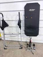 LifeGear Wall-Mounted Inversion Table with Padded Backrest and Ankle Locks - 3