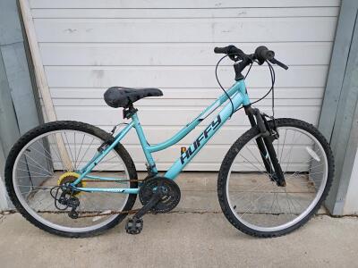 Huffy Rock Creek 26" Mountain Bike, 18-Speed, Front Suspension, Light Blue