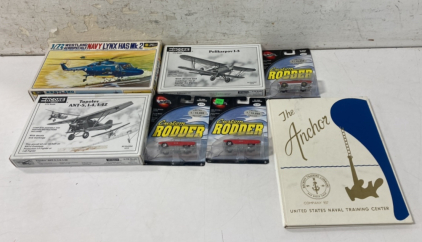 (3) Hot Wheels, (3) Models & More