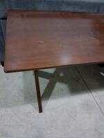Rectangular Wooden Table, Dark Brown Finish - 2